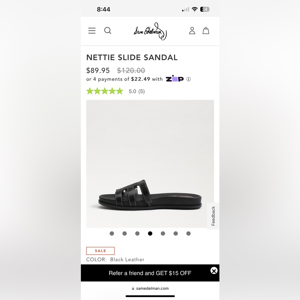 Nettie Slide Sandal Sam Edelman
